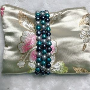 Three Honora Pearl Button Bracelets